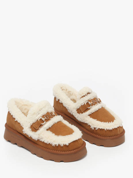 Mocassins Uit Leder Nathan baume Bruin women 252N8503 ander zicht 1